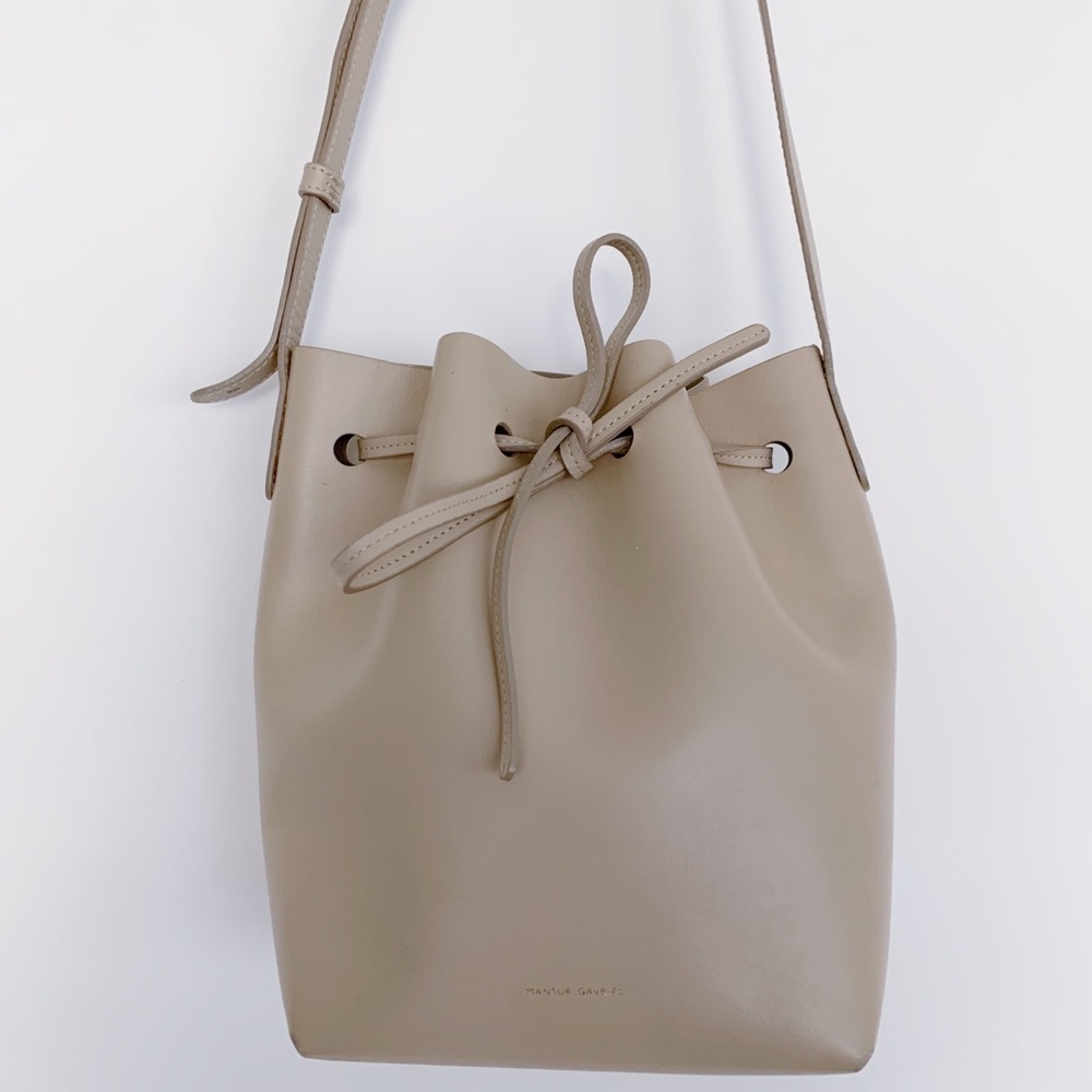 Mansur Gavriel Mini Bucket Bag in Sand